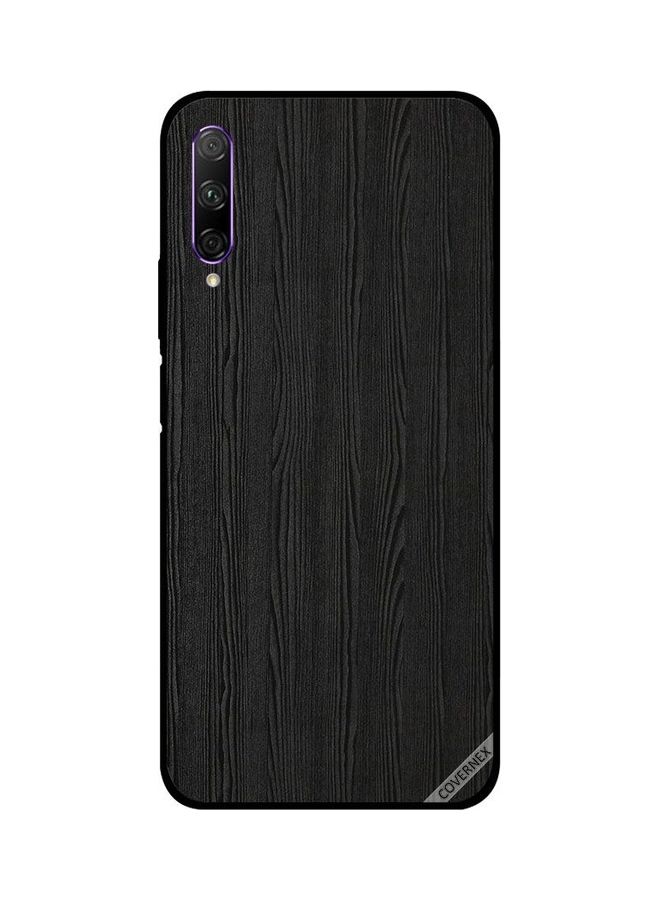 Protective Case Cover For Huawei Y9S Black Wooden Pattern - Image 1